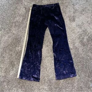 Vintage 1970s Purple Velvet Bell Bottoms Women’s X-Small